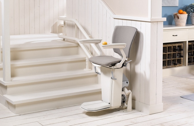 De Otolift Two is ook geschikt als traplift voor buitentrap