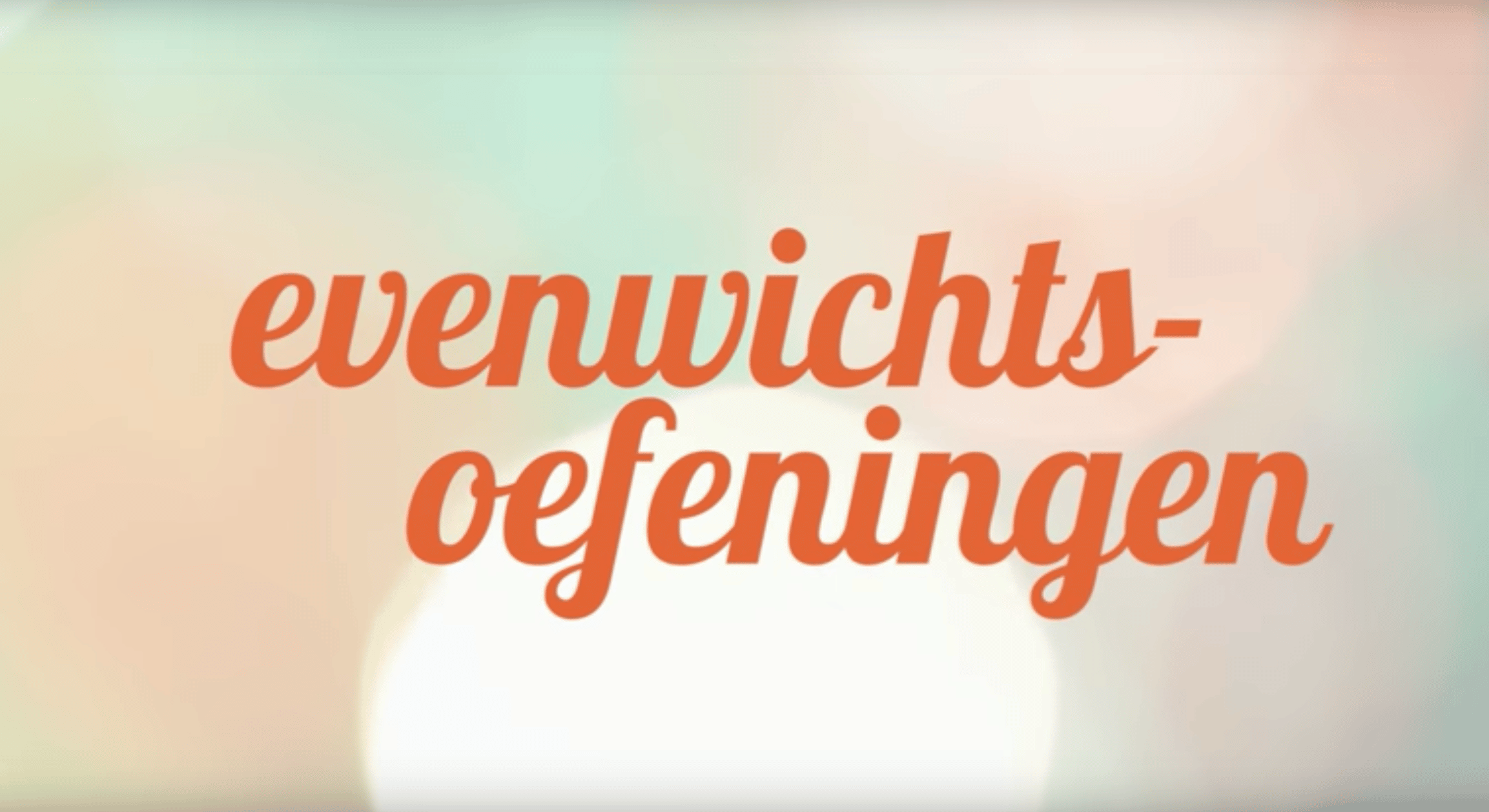 Evenwichts-oefeningen